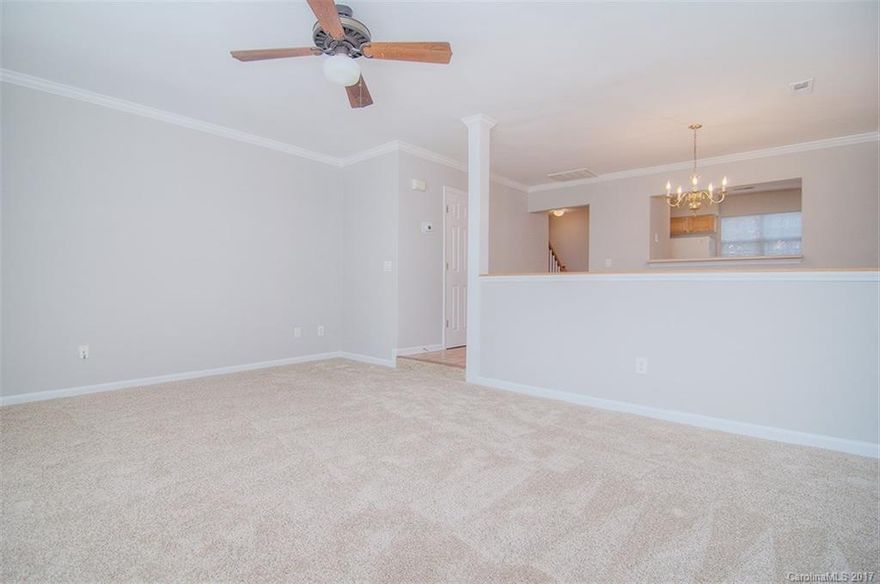 Gorgeous townhome in hot Melrose with open floor plan and bright natural light. All new flooring in entire unit. New HVAC. 2 bedrooms upstairs with private baths and nice size closets.