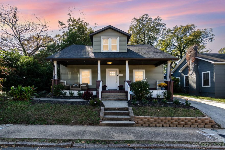 This RARE 5-bedroom bungalow home in the heart of Concord is ideal with a mix of charm and modern updates. Remodeled in 2020, the main floor boasts 9-ft ceilings and an open concept between the kitchen, breakfast nook and cozy (but spacious!) living room. Enjoy the shaker cabinets, granite countertops, stainless steel appliances and large pantry in your kitchen. On the main floor you will also find the primary ensuite, large hall bath and 2 additional bedrooms. 4th and 5th bedrooms on the upper floor with access to ample storage space. The large, level yard is fully fenced and very private, perfect for entertaining. This adorable home is walkable to the historic downtown Concord which is slated to have the Downtown Streetscape completed by March 2024 (https://concorddowntown.com/streetscape). Come check out your new home today! 2-1 buydown available, inquire with your agent.
