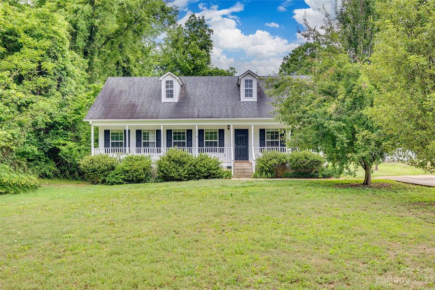 ***Multiple offers received. This charming country ranch home boasts 3 bedrooms and 2 bathrooms, situated on a spacious .80-acre lot with no HOA's and low taxes. The inviting covered front porch welcomes you into the cozy interior, complete with a split bedroom plan for added privacy. Relax and unwind in the living room, featuring a cozy fireplace perfect for chilly nights. With all the benefits of country living, this home is the ideal retreat for those seeking peace and tranquility. Don't miss your chance to make this delightful property your own!