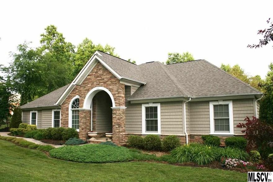 Amazing Brookstone Subdivision! All one level with hardwoods throughout! This home is full of detail with an elaborate stone arched entry, stainless appliances, stone gas log fireplace and arched doorways. The hardwoods flow into the master bedroom oasis with a HUGE closet, tray ceiling and spa like master bath including his and her sinks and jetted tub. The kitchen is very large with tons of counter space and custom cabinets. The large living area is open to the dining area and kitchen. It has vaulted ceilings, a beautiful fireplace and is flows out to the oversized deck connected to a private screened porch perfect for grilling and entertaining. The backyard is very private and the home also has a large unfinished basement area perfect for a workshop or storage! Double garage enters in through the kitchen hallway and is perfect for easy loading and unloading. Hurry!