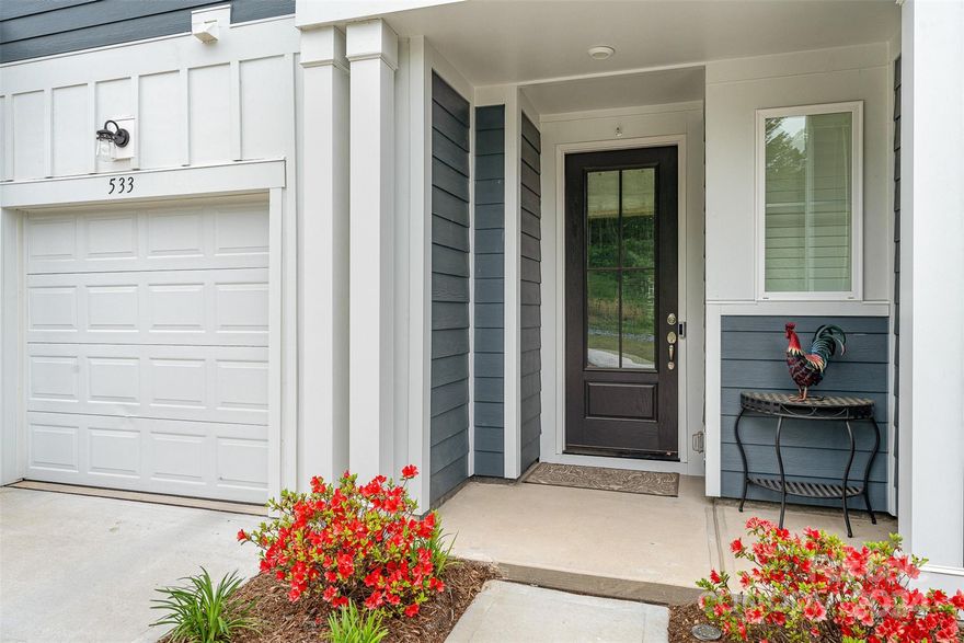 Well-maintained like new townhome with 3 bedrooms, 2.5 bath, 1 car garage in Ashburn. Spacious open floor plan with kitchen island, stainless steel appliances and walk-in pantry.  Garage has epoxy flooring and a lovely back patio complete the main floor.  Primary and guest bedrooms located on upper level with laundry room and sitting area.  Plantation shutters on all windows throughout home.  Close to shopping, restaurants, and I-77 for convenient access to the airport and uptown Charlotte.