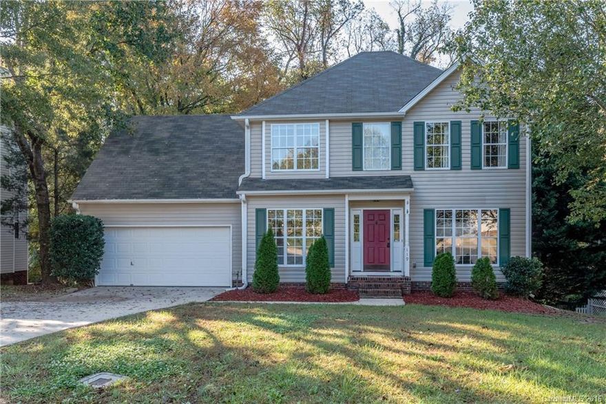 Immaculate, move-in ready! New carpet and fresh paint throughout! Roof 2012, new stainless steel appliances & updated oil rubbed bronze fixtures.  Serene, wooded, fenced back yard w/ screen porch and deck overlooking! Updated kitchen w/ granite counters. Open floor plan w/ gas log fire place in great room! Hardwood floors in extended foyer & dining room w/ moulding package! Master suite upstairs w/ walk-in closet, dual sink vanity in master bath! Huge bonus room! Tons of natural light!