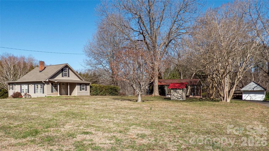 Escape to the peaceful beauty of the countryside with this delightful 1 bedroom, 1 bath home nestled on 4.5 picturesque acres. From the moment you step onto the welcoming covered front porch, you’ll feel right at home.
Inside, finished hardwood floors and abundant millwork throughout the walls and ceilings create warmth and character. The cozy living room features a fireplace with gas insert logs, perfect for relaxing evenings, while a separate den offers additional space for entertaining or unwinding. The kitchen is full of charm with built-in cabinets featuring glass doors, ample countertop space, electric range, refrigerator, dishwasher, and a water filtration system under the sink. An open window to the den, accented with beadboard walls, adds to the home’s inviting and connected feel. The spacious bedroom includes a walk-in closet and convenient direct access to the laundry room, which also features its own water filtration system. The bathroom is beautifully detailed with tile floors, tile and beadboard walls, built-in shelving, and a tiled shower.
Outdoor living truly shines here. The oversized covered and screened-in back porch provides the perfect spot to enjoy morning coffee or evening breezes, while the paver patio overlooks a serene, private yard surrounded by nature.  If you’ve been dreaming of a charming country escape with character, privacy, and thoughtful details throughout, this special property is ready to welcome you home.
No septic permit found with the county.  No known issues with septic. At time of construction the gray water is not attached to the septic.