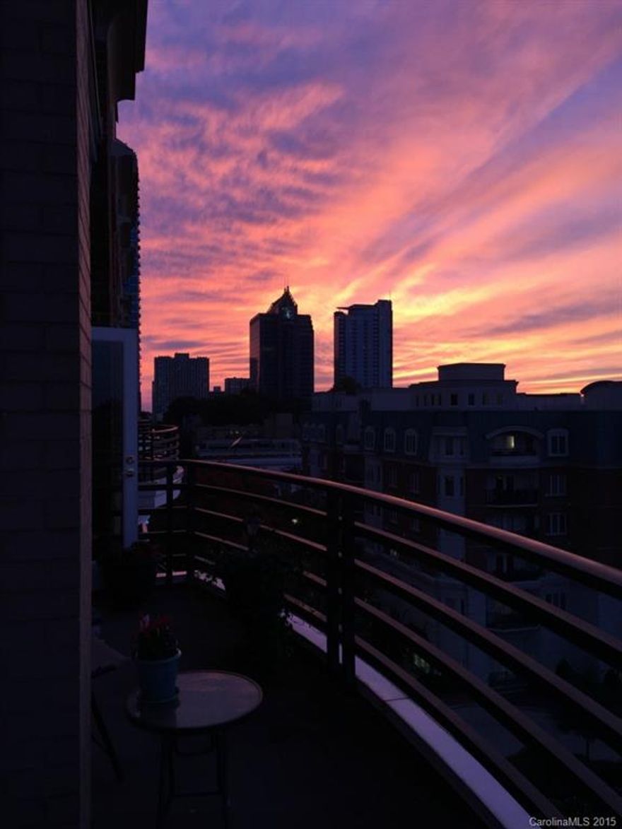 Uptown living at it's best!  Beautiful split floor plan 2 BR, 2 BA condo in desirable 400 North Church.  Open floor plan.  Granite countertops.  Large terrace overlooking Fourth Ward.  Washer/dryer included.  No pets. Fitness center.  Secured building.  Secured parking.  1 parking space.  Storage unit included.  Just one block off of Tryon St.  Walk to everything!  Restaurants, plays, sporting events and more.