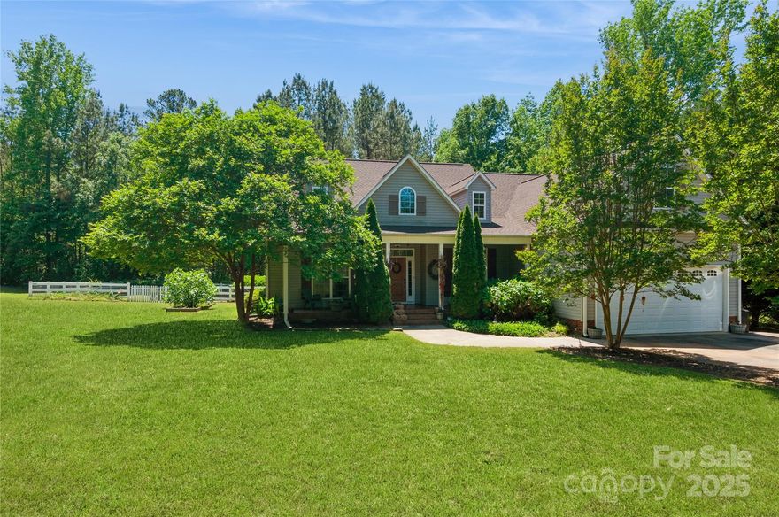 Welcome to 503 Kinsey Creek – a charming country retreat tucked at the end of a quiet cul-de-sac. This beautifully updated 4-bed, 3-bath home sits on over an acre, offering peace, privacy, and nature in every direction. Inside, enjoy an open floor plan with farmhouse-style updates, fresh paint, and a cozy fireplace with a birch log insert. A new roof and stylish lighting add modern appeal. Relax on the screened-in porch or retreat to the upstairs bonus room—perfect as a home office or media space. Outside, enjoy a fenced backyard, in-ground pool, storage shed, and vibrant garden beds designed to attract pollinators. Watch deer and hawks from your back deck or host unforgettable gatherings with the home’s thoughtful split-bedroom layout. This is more than a home—it’s your private sanctuary. Don’t miss your chance to make it yours!