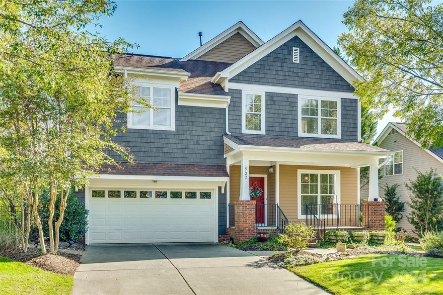 This property is a true jewel, offering almost 2,500 sq ft of both stylish & practical living space located on a quiet cul-de-sac street. This Saussy Burback home exudes curb appeal & charm from the covered rocking chair front porch to the fully fenced private backyard w/ its custom landscaping. The home boasts expansive rms that are well-lit, featuring high ceilings & refinished hardwood flrs throughout the main level, which create a warm & inviting ambiance. Notable features include a home office w/ french doors, a gourmet kitchen w/ ss appls, granite countertops, timeless subway tile backsplash & a lg great room anchored w/ a cozy gas fireplace.  The primary suite is a tranquil retreat, complete w/ a spa-like bathroom that has dual vanities, an ample walk-in closet & a separate shower/tub. In addition to the 3 bdrms, the bonus rm can double as a 4th bdrm. Tega Cay is known for its friendly community and excellent amenities!