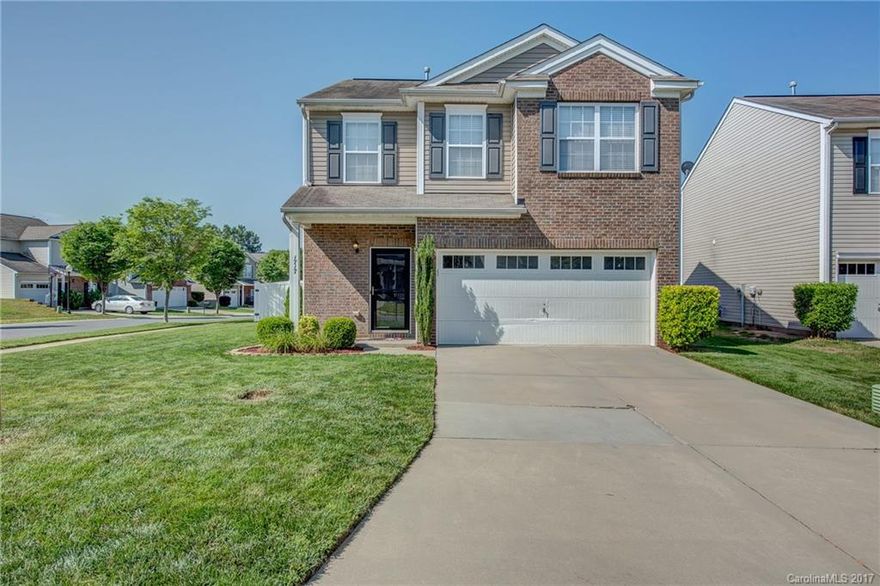 Popular open floor plan w/ gas FP in living room, 9' ceilings on main, sliding doors to nice flat backyard w/ cement patio. Convenient 2nd floor large laundry room. Pull down attic w/ additional storage. Over sized master bedroom w/ generous walk in closet. Two car garage w/ opener.