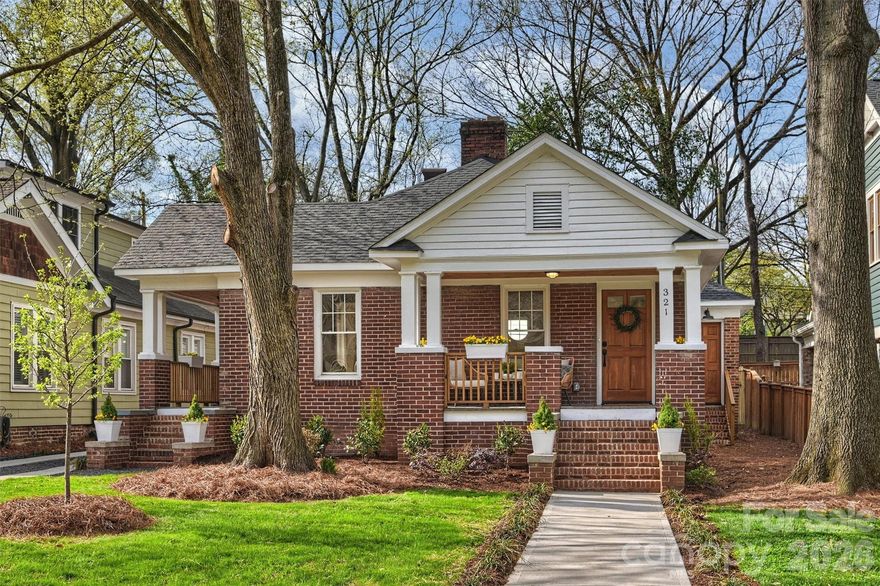Beautifully renovated 3-bed, 2.5-bath bungalow on one of Wilmore's most coveted streets, sitting on a large, flat lot with ADU potential. The renovation is thorough and tasteful, and the result is a home that lives like new with the bungalow character this neighborhood is known for.

Just steps from Bank of America Stadium, the light rail trail, and South End's best restaurants, breweries, and shops, it's walkable to the best of Charlotte city living. This is the kind of house where the car can stay parked even when you're on the move!

Zoned for highly sought-after Dilworth Elementary and Myers Park High (per CMS GeoPortal).

Big lot? Check. Walkable block? Check. Turnkey house? Check!