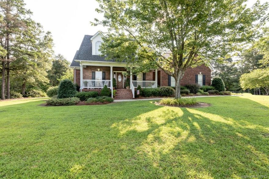 This is the private home on acreage that you have been looking for. All brick in great condition. Custom built home with ceramic and hardwood floorings. Crown moldings, central vac and many more upgrades. Upstairs has two bonus rooms and large unfinished attic which could be made into lots more square footage. Room to grow. Detached garage 40x28 in all brick.