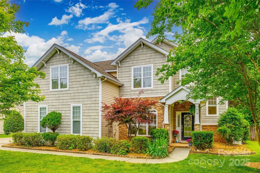 Homes Foor You presents this beautiful home in New Towne Village.  The kitchen features upgraded granite and new microwave and dishwasher. Bamboo flooring and tile on the main level with a gorgeous flex space, perfect for an office or sunroom. Upstairs has 4-5 bedrooms and 2 full bathrooms.  
Outside is an extensive, fenced backyard with custom fire pit. Relax on the large covered back porch and enjoy the beautiful sunsets.  There is even a Koi pond to complete this serene setting. 
Residents enjoy easy access to schools, parks, shopping centers, and dining options, all while being just a short drive from the vibrant city of Charlotte.