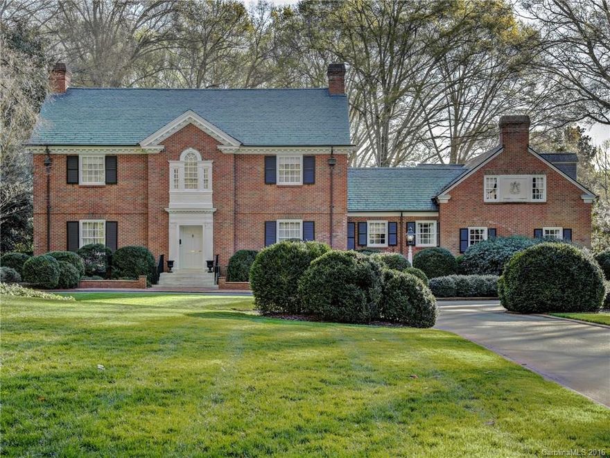 Elegant Traditional Estate nestled in the heart of sought after Eastover on gorgeous 1.73 acre lot. Architectural details abound in this masterpiece of a home with arched casings, high ceilings, heavy moldings through out with extensive attention to detail. Fabulous master suite with his & her bathrooms plus dressing rooms. Sweeping staircase, considerable  formal areas including two judge paneled rooms-library and office. Gardens, generous expanses of lawns, elevator, full house generator.