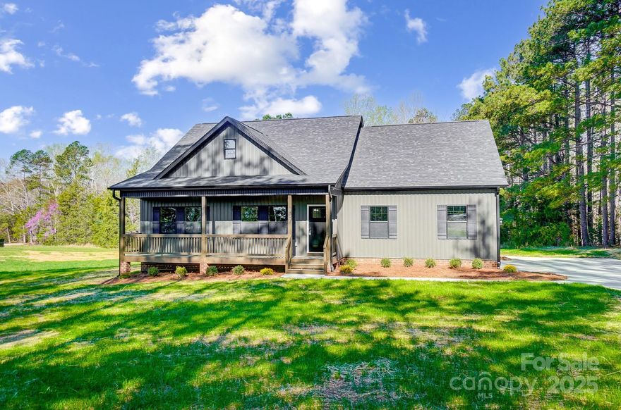 Set on just over 3 acres, this modern farmhouse offers the perfect blend of space, comfort, and freedom. With no HOA, no city taxes, and no restrictions, you can truly make it your own. The welcoming covered front porch invites you to sit back and stay awhile. Inside, soaring ceilings and expansive windows flood the home with natural light, creating an open and airy ambiance. Designed for gathering, the heart of the home is ideal for quiet mornings in the kitchen or lively evenings with loved ones. Need extra space? The upstairs room—with double closets and a full bath featuring double sinks—easily serves as a 4th bedroom or a flexible bonus space to suit your needs. Step out back to a spacious patio, perfect for weekend barbecues, stargazing, or simply unwinding. Enjoy the best of country living with the convenience of York just minutes away. Come see for yourself—because this isn’t just a house, it’s home.