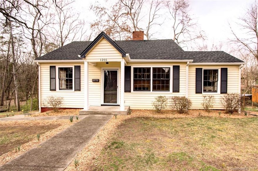 Beautiful renovated ranch! Refinished hardwood flooring, updated bathrooms and freshly painted.  Newer roof, HVAC, and deck that overlooks wooded area with quiet stream.   Partially finished basement space (600 square feet) perfect for workshop or art studio. The den could be used as a 3rd bedroom. Private dead end street! Highly desired Myers Park school district! 
Close to Cotswold shops, new Publix, restaurants and more...