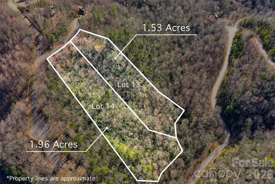TWO ADJOINING LOTS AT AN UNBEATABLE PRICE!! Lot 13; 1.53 acres, and Lot 14; 1.96 acres, being sold together for OVER $10k UNDER TAX VALUE! Enjoy amazing year-round mountain views from these beautiful Catawba Falls Preserve lots. With right at 3.5 acres total, located toward the end of the Feather Falls Trail cul-de-sac, reap the rewards of privacy in a lovely gated development with the added benefit of a nature-focused community offering its own private community center, walking trails, and picnic and recreation areas.  Nestled near the headwaters of the renowned Catawba River, these community lots are within hiking distance of the breathtaking Catawba Waterfalls and represent some of the best the quaint Town of Black Mountain has to offer. Enjoy dining, shopping, and great year-round activities/festivities right in the Town, with quick access to Asheville or Old Fort and many other surrounding small towns in the uniquely gorgeous Western North Carolina region. With short term rentals and off-frame modular homes allowed, plus a super reasonable minimum square footage of 1800, the possibilities are endless!  This is your chance to make a sound investment in your own little slice of mountain paradise!