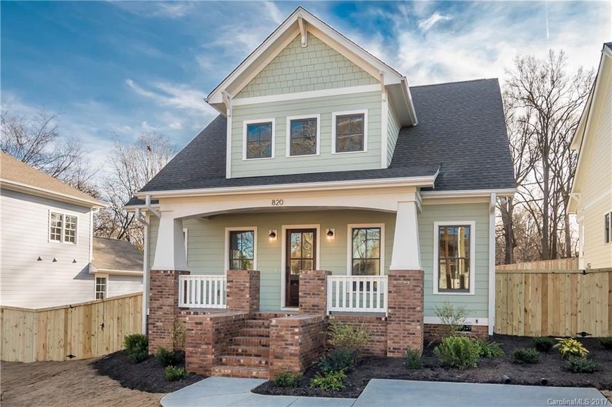 Brand new Craftsman home in Noda!  Top tier finishes throughout.  Custom Marsh cabinetry made in Hickory, NC in kitchen and baths. Premium tile and countertops. Stainless appliance package.  Wood floors on both levels - no carpet.  Open concept living.  Bonus loft space upstairs can act as secondary living space.  Large lot for neighborhood and fenced in.  Very close to shops and restaurants.  Future Lightrail within blocks. Pocket park just feet away. Don't miss this opportunity.