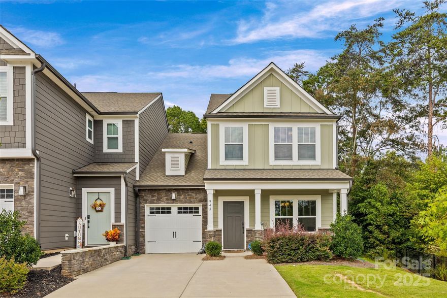 This stunning end-unit townhome, practically brand new, offers the rare convenience of a main-floor primary bedroom, a true gem in York County. Sit on your rocking chair front porch sipping coffee watching those stunning Carolina sunrises. Upon entering you will enjoy beautiful LVP flooring, sleek quartz countertops, stainless steel appliances, gas range & a beautiful tile backsplash in the kitchen. Upstairs you will find 3 additional bedrooms and a large loft. Located on a quiet cul-de-sac, this home provides maintenance free living with 2 community marinas on Lake Wylie, lake access for water sports, boat and RV parking, a clubhouse with meeting rooms and a fitness center, a community pool and splash pad, a playground, a gazebo and recreation areas. A York address but located in the sought-after Clover School District, you’ll be minutes from shopping, dining, Field Day Park, and major highways. Don’t miss this incredible opportunity to live in comfort and style!