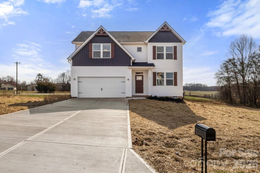 Completed New Construction! Welcome to The Alba! This new plan from Victory Builders has a modern facade featuring Board & Batten style siding with Brick accent. Enter this fantastic 4 bed 3 bath home from the 2-car garage or the covered front porch and step onto the beautiful LVP floors. The main floor boasts an open floorplan with 9 ft ceilings, allowing a natural flow from the Great Room into the Kitchen and Dining Area. Kitchen features white shaker cabinets, granite countertops, designer tile backsplash, NEW SS Appliances including Refrigerator, and a Walk-in Pantry. Double doors in the Dining Area lead outside to a back patio or deck (depending on Final Grade of the Lot). The main floor bedroom is a great size and the full bath features granite countertops and a shower/tub combo. Just up the stairs, an open welcoming Loft area greets you.  It leads to the Laundry Room with washer and dryer hookups and storage space!  The Full Bath with its single granite vanity and shower/tub combo is set between 2 ample-sized bedrooms (1 even has a walk-in closet)!  Finally, the Primary Bedroom is HUGE with a sitting area and a 19 ft tray ceiling! Gorgeous Primary Bath has dual granite vanities, XL Tile Shower with designer tile floor, a linen closet, and the GIANT Walk-in Closet! This wonderful floorplan has everything and MORE! Come see it today!