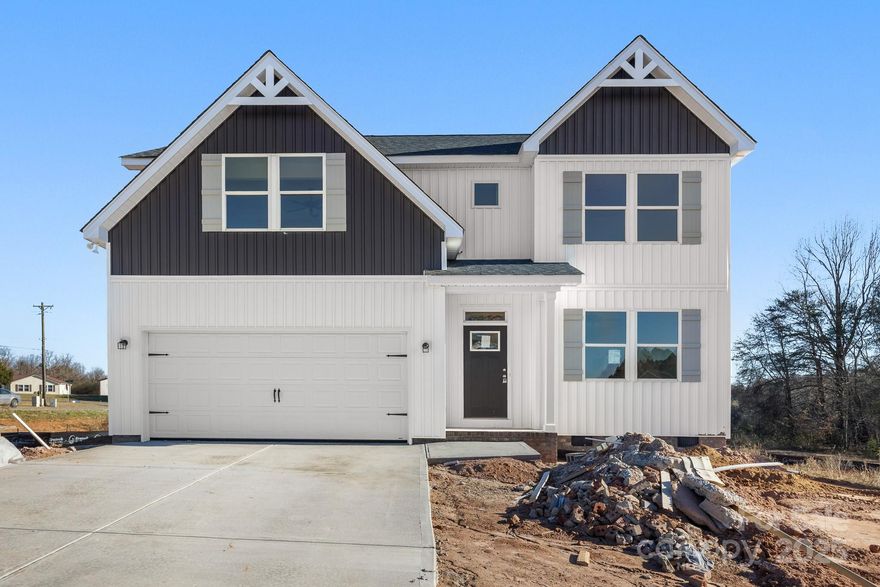 Completed New Construction! Welcome to The Alba! This new plan from Victory Builders has a modern facade featuring Board & Batten style siding with Brick accent. Enter this fantastic 4 bed 3 bath home from the 2-car garage or the covered front porch and step onto the beautiful LVP floors. The main floor boasts an open floorplan with 9 ft ceilings, allowing a natural flow from the Great Room into the Kitchen and Dining Area. Kitchen features white shaker cabinets, granite countertops, designer tile backsplash, NEW SS Appliances including Refrigerator, and a Walk-in Pantry. Double doors in the Dining Area lead outside to a back patio or deck (depending on Final Grade of the Lot). The main floor bedroom is a great size and the full bath features granite countertops and a shower/tub combo. Just up the stairs, an open welcoming Loft area greets you.  It leads to the Laundry Room with washer and dryer hookups and storage space!  The Full Bath with its single granite vanity and shower/tub combo is set between 2 ample-sized bedrooms (1 even has a walk-in closet)!  Finally, the Primary Bedroom is HUGE with a sitting area and a 19 ft tray ceiling! Gorgeous Primary Bath has dual granite vanities, XL Tile Shower with designer tile floor, a linen closet, and the GIANT Walk-in Closet! This wonderful floorplan has everything and MORE! Come see it today!