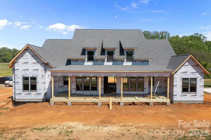 Luxury Custom Spec Farmhouse in Woodstone Communities newest subdivision, Woodstone Acres, with no HOA set to be completed 8/7/2026. The "Silverleaf" is a 1.5-Story ranch with a bonus room upstairs offering approximately 3,372 sq. ft. with 4 bedrooms, office/study, huge bonus room upstairs, all designed with upscale finishes and is set on a huge .88-acre lot. The open chef's kitchen features custom cabinetry, upgraded quartz countertops throughout, gourmet Forno gas range and appliances. This all opens to your living room area that features a gas fireplace, vaulted ceilings and a 12' sliding patio door leading to your huge covered porch with Trex decking allowing for indoor/outdoor entertainment. The primary suite offers a huge bedroom, spacious walk-in closet with custom built-ins and dresser drawers, and a spa-inspired bath with soaking tub and custom tilework. Additional highlights include a 16-speaker stereo system, nearly 700 sq. ft. of unfinished storage, beautiful engineered hardwood, tile and carpet flooring, custom wood shelving throughout, abundant storage, and unfinished bonus space. Exterior features Hardie siding with beautiful M-Rock stone accents for lasting curb appeal and a sealed crawlspace foundation equipped with a dehumidifier.
This is a great opportunity to get in early at the beautiful Woodstone Acres.
Community Video Tour: https://listings.lighthousevisuals.com/videos/019d96c7-d417-734b-a4d3-b9681d083640?v=301