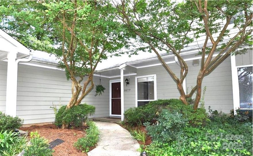 SARDIS COVE GORGEOUS 2 BED /2 bath Townhouse tucked away in a sought after  established SE CHARLOTTE Neighborhood within walking distance to stores!  UPDATED with MANY custom details  , including new  modern bath vanities , light fixtures, recessed lighting in 2nd bedroom , freshly painted , amazing spacious  custom walk in closet in Primary bedroom offers plenty of storage space and shelving!  LIVING Room with REAL wood burning fireplace! The kitchen includes new ceramic tile floors and new  stainless appliances.  From the minute you walk in   you ill notice the attention to detail .Tile on front porch and also rear patio gives a very upscale feel.. Storage unit off patio . Most unique and well cared for unit, you will love living here,  and relaxing on your porch or on your private rear patio  New  HVAC system installed in 2022. ALSO Rent includes  include cable, (70 ) channels ,water, sewer, and trash collection ! 2 parking spots are dedicated as well! Walk to shopping ! Tree lined area, close to Uptown too! Come see!