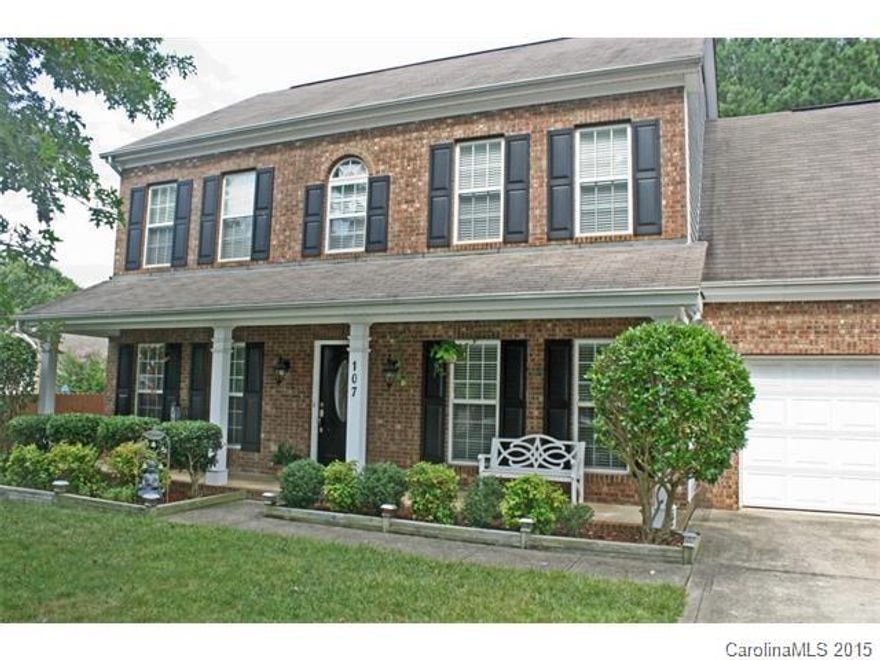 Beautiful brick front home w/ spacious rocking chair style front porch! Kitchen w/ granite countertops. Updated bathrooms. Spacious living areas. Oversized master bedroom and closet. Very large and private fenced in backyard w/ patio and storage shed. Excellent location just min to I-77, shopping and entertainment. Great Mooresville schools!