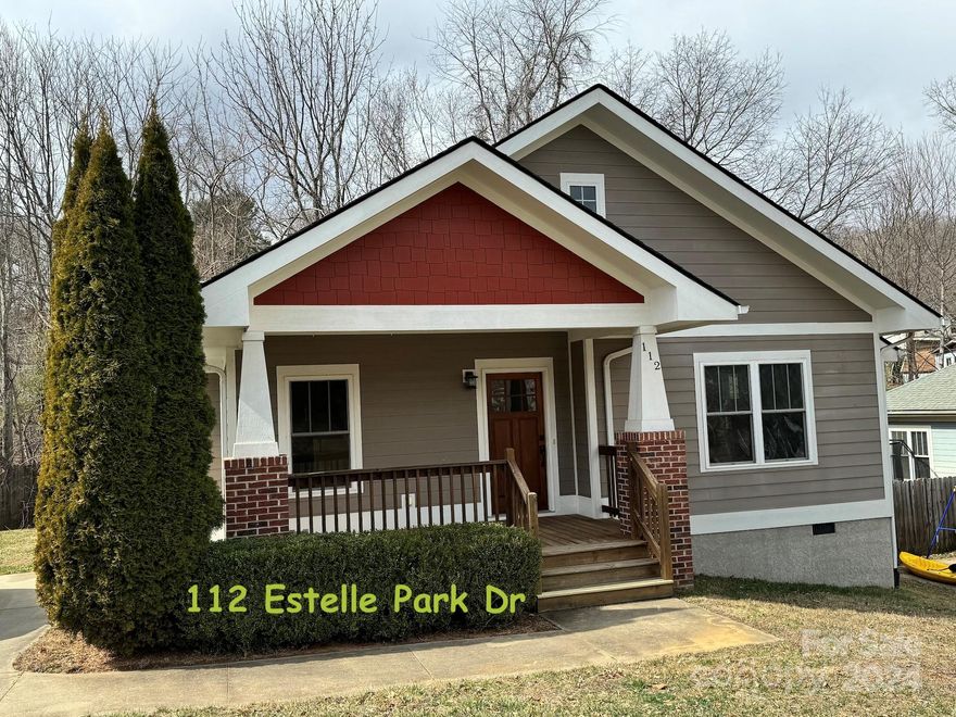 Fall in love with the appeal of this beautifully maintained Arts and Crafts home in the wildly popular West Asheville private neighborhood of Estelle Park which is just minutes to downtown, restaurants and shopping. As you enter, you immediately feel at home with 9’ ceilings, an open floor plan, large living/dining area with an inviting gas fireplace. The kitchen boasts new stainless steel LG appliances, ample granite countertop space, plenty of cabinet space and a home chef’s dream pantry for storing all your kitchen accessories! The conveniently located laundry area also features a new LG washer/dryer set. 

This lovely sun-filled three bedroom, two bath home has been freshly painted and has beautiful hardwood floors throughout. The primary bedroom has a private en suite with a large walk-in closet. The charm of this home and neighborhood will win you over!