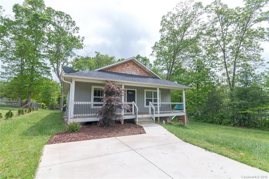 Built in 2012. Adorable Arts and Crafts home with easy access location. 3BR/2 bath home with open floor plan. Master bedroom and bath. Kitchen with island/bar. Hardwood floors, carpet and tile. Covered front porch and back deck. Level yard with fire pit area.