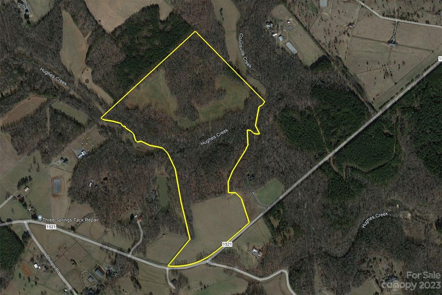 Looking for the perfect tract of land to build your dream horse farm? This may be it! 14 +/- Acres of Established Grass Land (fronts Collinsville Road), 15 + /- Acres of 2+ Years old Grass Land, 39 +/- Acres North side of Hughes Creek of Hardwood Forest land and 18 +/- Acres South side of Hughes Creek of Hardwood Forest land. (all +/- Acreages are from Polk County GIS Mapping) Direct access to CETA trails in Horse Farm neighborhood. Minutes to Tryon International Equestrian Center (TIEC), Fence & Harmon Field. Easy access to Greenville, SC, Asheville and Charlotte NC Airports. Culvert, or Bridge will be needed to access the land north of Hughes Creek.