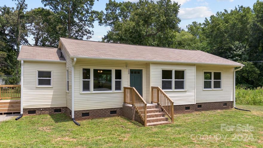 ***A new price improvement*** Come see this nice 3-bedroom, ranch home. ALL NEW JUST FOR YOU! Windows, HVAC system including ductwork. New plumbing, electrical system throughout, lights, fans, range hood, kitchen backsplash tile, freshly painted, luxury vinyl plank flooring, whole house water filter, new well, and septic system. Ready for you to put your finishing touches. NO HOA, and no water bill! The home is on a quiet street, with a level lot, bordered by trees in the backyard. , Terrific location close to shopping, dining, & medical facilities. Commute to Charlotte, NC & Charlotte International Airport approx. 30 minutes. Request a showing today!