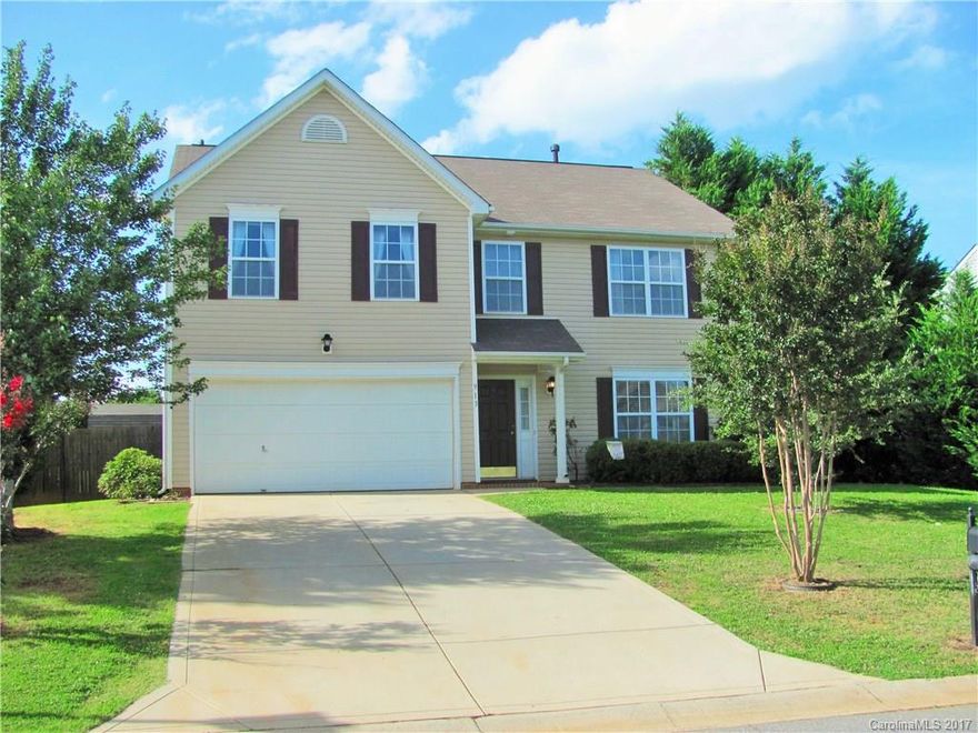 Fantastic 4bdr/2.5ba home in great location.  Open floor plan, spacious rooms, large master suite, new carpet, 2 outside storage buildings (12'x16 and 12'x20'), 2 car garage, beautifully landscaped, Clover schools. Call now to show.