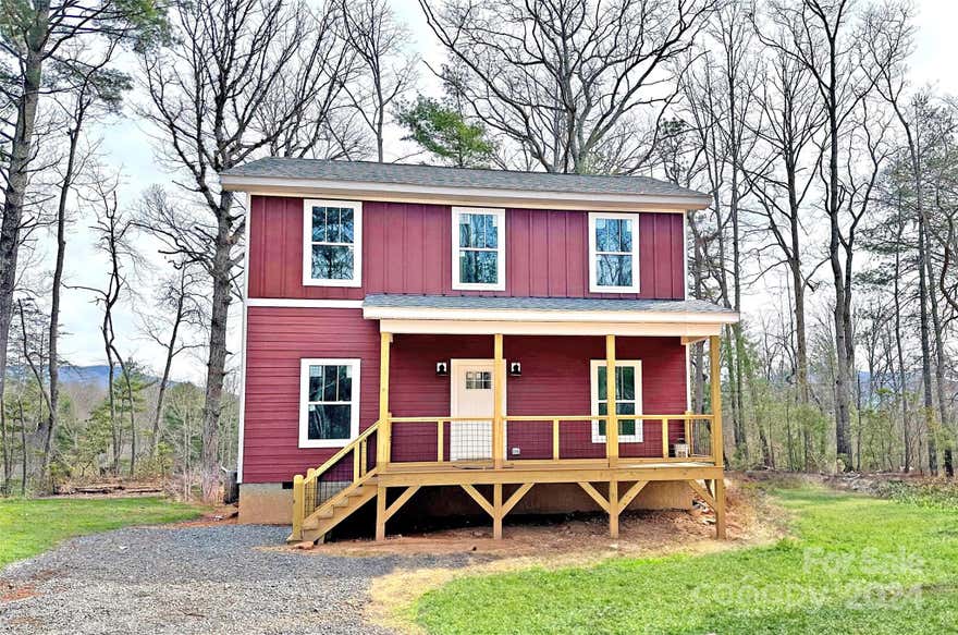 Welcome to Cascade Ridge, one of Western NC's newest communities! This newly constructed 3-bedroom. 3-bath home is built in a modern farmhouse aesthetic and with an inviting front porch, spacious rear deck, hardboard siding, and mountain views. The interior boasts an open floor plan, kitchen island, stainless steel appliances, and a beautiful owner's suite with a walk-in closet.  The three bedrooms each have access to their own bath, and a flex space makes a perfect office. The rear deck is perfect for entertainment with great views of the mountains to the east.  Located in Fairview, just a short drive from downtown Asheville, independent coffee shops, local breweries, and eclectic restaurants will be some of your new and closest neighbors! The neighborhood allows short-term rentals. Call to schedule your appointment!