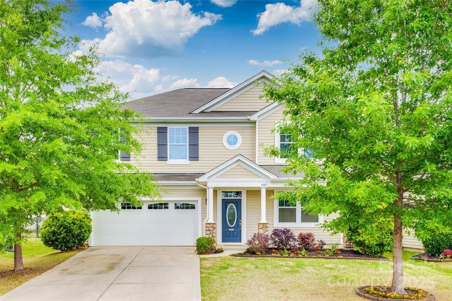 Why settle for ordinary? Fall in love with this standout 3Bedroom/2.5 bathroom home with a designated office plus a large loft in the popular Kings Grove Manor featuring the community’s most desirable floorplan with upgrades you won’t find everywhere—like a rare covered back porch, huge walk-in pantry, upgraded appliances, wood floors throughout the main level, and the coveted large, flat, cul-de-sac lot! The open kitchen and family room are perfect for easy living and effortless entertaining. Need extra space? Enjoy a private office with French doors, a flexible loft, and a spacious primary suite w huge walk in closet. Top-rated Clover schools, resort-style amenities (pool, playground, green spaces, walking trails, and more), and a prime Lake Wylie location make this one a must-see. Meticulously maintained homes like this are rare—come experience the difference!