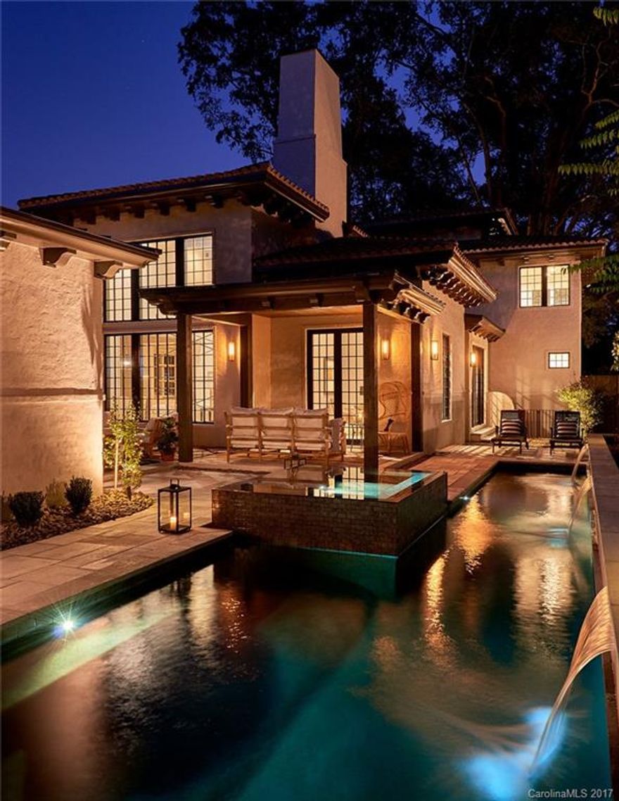 One of a kind Spanish-inspired estate in the heart of Eastover! The moment you walk in the door, you feel the luxury & refined elegance of this stunning 5 bed/5/2 bath modern Spanish home. This impressive property is abundant with custom & handmade features throughout~handmade mosaic tile, reclaimed pine Egyptian doors, reclaimed pine square parquet panels, oversized sweeping staircase, romantic fireplace. Private courtyard with lap pool, Jacuzzi tub. Fall in love with this exquisite dream home.