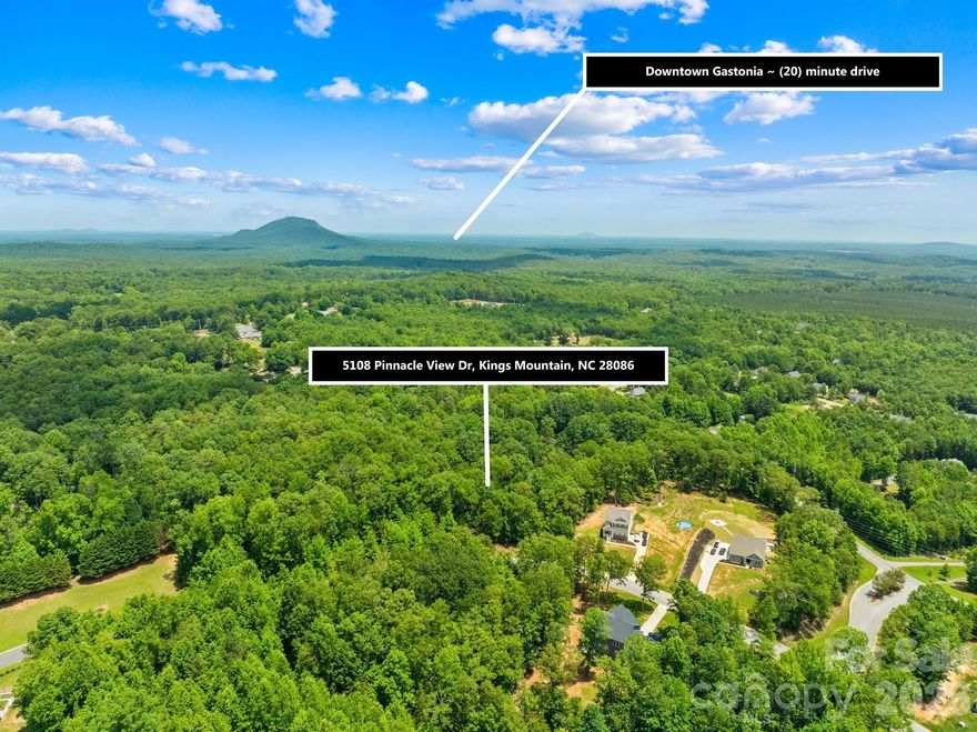 A blank canvas. Big possibilities. Your vision starts here. Build your dream home on this 1.35-acre wooded lot in Kings Pinnacle offering privacy, natural surroundings, and room to create your ideal retreat. Bring your own builder and design a home that fits your vision. Located minutes from Crowders Mountain State Park, convenient to I-85, downtown Gastonia, and less than 30 minutes to Charlotte, this property combines peaceful living with everyday accessibility. Whether you're ready to build now or planning your future forever home, this land offers endless potential.