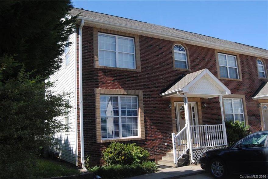 A great townhome within minutes of I-77.  Brick front, fireplace in family room, kitchen counter tops granite, microwave, spacious bedrooms, bright and airy.  Deck on back for relaxing, storage room on outside, 2.5 baths and 2 bedrooms.  Great to live in or purchase for investment.  Presently rented for $650 per month.  No HOA's.