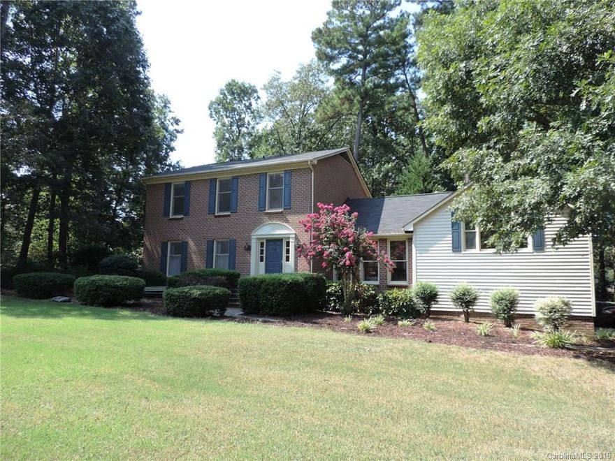 This Spacious home is perfect for entertaining!Private lot w/woods a long side of home and the backyard.Huge deck has outdoor lighting and Gazebo also wired.Brand New Carpet throughout home(2016); Roof (2012); Siding (2013) and freshly painted.Hardwoods at entry lead to the kitchen w/island, new Kitchen Aid oven, and breakfast area.Vaulted Great Rm w/Beautiful Stain wood ceiling.Rec Room boast of Built in cabinets, desk top, bench window seat w/storage & wood burning Stove.Close to everything!