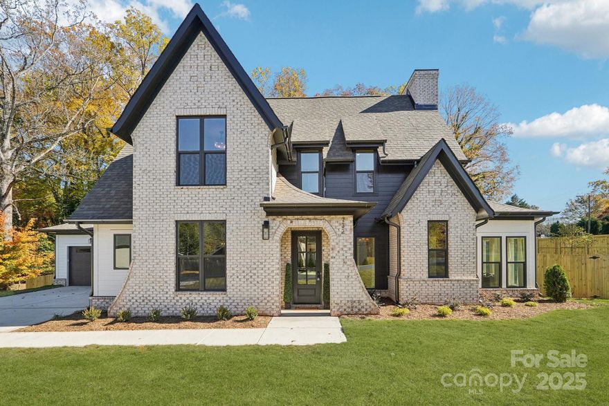 Welcome to 132 Sardis Ln! Crafted by Rivus Construction and designed by Frusterio, this home radiates privacy and luxury. The opulent primary suite boasts vaulted ceilings and oak floors leading to a spa-like ensuite. The main level features an open-concept layout connecting living spaces, including a library nook, sunroom, and chef's kitchen with designer cabinets, quartz countertops, and luxury appliance package. Custom mudroom built-ins ensure impeccable organization. Enjoy the tranquil sunroom or step onto the covered back porch to relax and play in your fully fenced backyard. Upstairs, find a spacious loft and bedrooms, along with a convenient laundry room. Modern comforts include a high-efficiency HVAC, Rinnai tankless water heater. 132 Sardis Ln offers luxury and comfort in every detail. Immerse yourself in timeless beauty and unparalleled craftsmanship in this haven of sophistication.