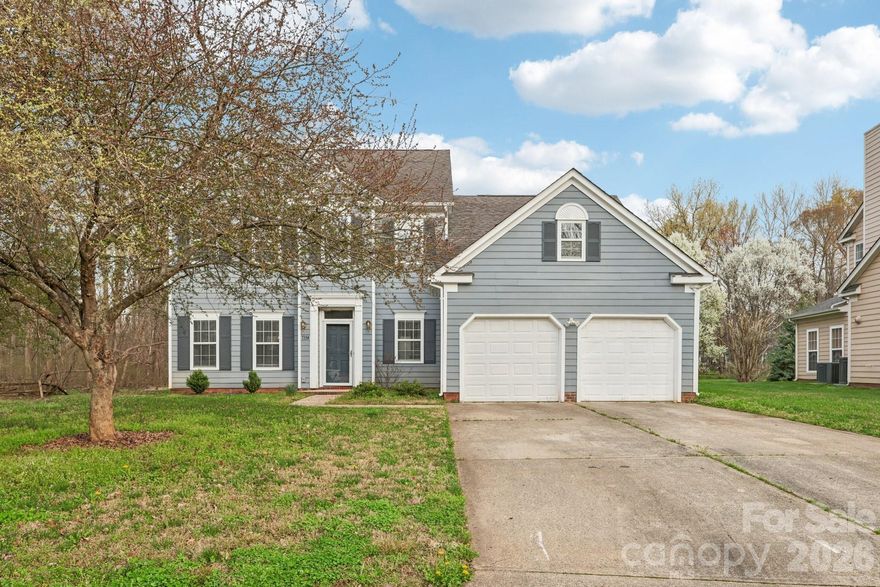 This beautiful 3-bedroom, 2.5-bathroom home offers a bright and inviting layout with thoughtful spaces throughout! The living room welcomes you with vaulted ceilings, abundant natural light, and a charming brick fireplace that creates a warm focal point. Just off the living area are two dining spaces, offering flexibility for everyday meals, hosting, or additional living space.

The kitchen is designed for both function and style, featuring stainless steel appliances, an island for extra prep space, and plenty of cabinets for storage. A loft area upstairs adds versatility and can easily serve as a reading nook, office, or additional lounge space.

All three bedrooms are spacious and comfortable, and you'll appreciate that there is no carpet anywhere in the home, making maintenance simple and giving the interior a clean, modern feel.

Step outside to the back deck overlooking the large yard—perfect for relaxing, entertaining, or enjoying the outdoors. An outdoor storage shed provides convenient space for tools, equipment, or seasonal items. This home combines comfort, functionality, and inviting spaces both inside and out!