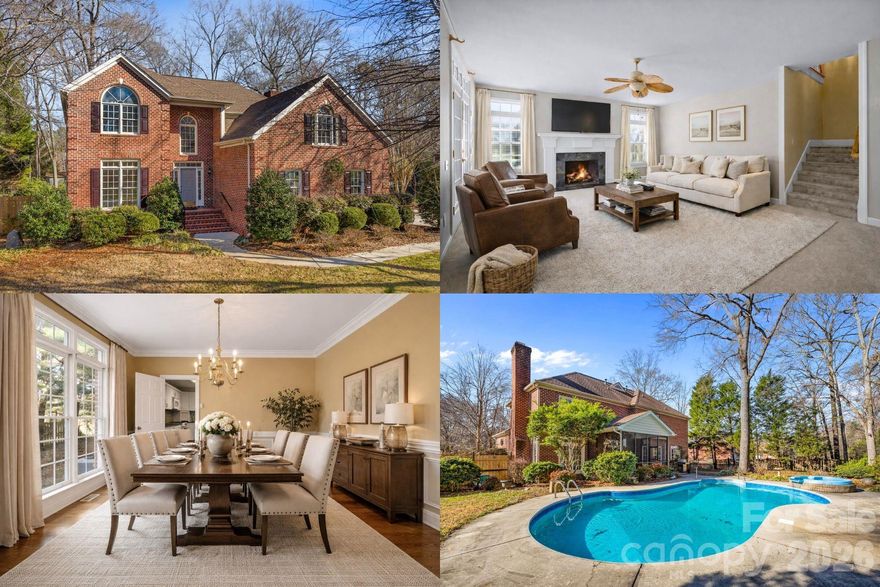 Where pool parties, birthdays, and summer nights naturally happen! You’ll feel welcomed as soon as you step into the soaring two-story foyer. High ceilings, oversized windows, abundant natural light, and a flowing layout create spaces that feel both open and comfortable, ideal for gathering, relaxing, and everyday living. The updated kitchen anchors the home beautifully with its center island and easy connection to the breakfast nook, where a bay window frames the backyard and turns everyday moments into something special. The family room, living room and formal dining room offer warmth and flexibility, while generous storage, a dedicated laundry room, and thoughtfully sized bedrooms make daily life effortless. Upstairs, a large recreation room adds versatility for movie nights, hobbies, or quiet retreat, while the primary suite with a vaulted ceiling offers a peaceful escape highlighted by a beautifully updated ensuite bath. Yet it’s the outdoor living that truly sets this home apart. Step onto the screened porch — perfect for lunches and dinners — and take in a flat, fenced backyard designed for enjoyment. From the in-ground pool and waterfall feature to the flower beds and open lawn, this space invites both celebration and serenity. The home offers an exceptional opportunity to personalize finishes while already enjoying a layout, lot, and setting that are increasingly hard to find. Rather than paying for someone else’s choices, the next owner can create a home that reflects their own style — without sacrificing location, space, or lifestyle. Set within a quiet, tree-filled neighborhood with ponds, wildlife, well-kept yards, walkable schools, no HOA, and no through traffic, this community offers the rare balance of privacy, beauty, and connection. Schedule your private showing to experience the layout, backyard, and setting in person.