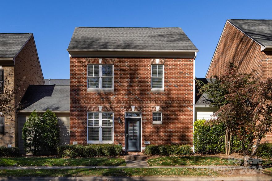 Gorgeous Townhome, Minutes from Downtown Belmont! This all brick home features an inviting open floor plan, as well as a private paver patio out back - perfect for enjoying a nice meal or glass of wine. The kitchen boasts stainless steel appliances, as well as granite countertops, and a dining area to enjoy your meal. There's a great laundry area downstairs, which fits a stackable unit. Upstairs you will find a primary bedroom with large closet and en suite bathroom, another ample sized bedroom and full bath. This fantastic unit is filled with natural light and offers beautiful hardwood floors throughout the main floor and upstairs. Unit lives like a single family, since the home is bordered on both sides by garage. Located super close to downtown Belmont, park your car in your attached garage and take a stroll to downtown to enjoy all the wonderful eating and shopping this adorable town offers. Brand New HVAC System, way low HOA of $144, this one's got it all, Welcome Home!