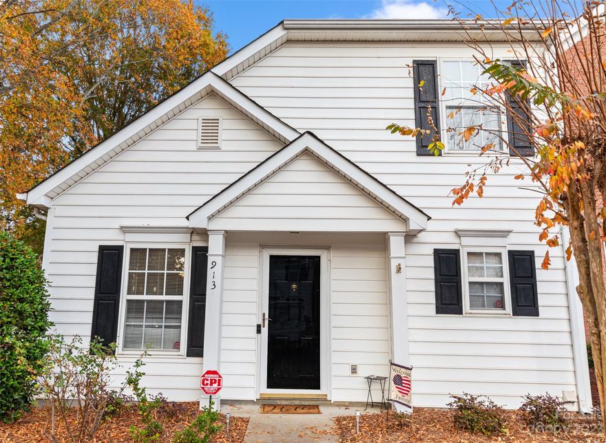 Don't miss out on this FRESHLY PAINTED, move-in ready, 3 bedroom, 2 bathroom END UNIT townhouse in Sheffield Pointe. Walking in you are greeted with an open floor-plan and vaulted ceilings. Enjoy relaxed and care-free living in this 2-story property, as the HOA does the yard work and maintains the exterior. Enjoy entertaining as the kitchen opens up to the dining/living combo area, perfect for all your gatherings. Main floor Primary Suite with walk in closet. Laundry room is also conveniently located on the main floor. Upstairs, a balcony over looks the main living area, and leads to 2 further bedrooms, a second bathroom and storage. Relax on the patio in the private back yard, which also has a spacious storage room. Get ready to enjoy this incredible location within a short drive to local shopping and restaurants, and just minutes to I-77, Pineville and beyond. Welcome home to a low-maintenance lifestyle, that is close to everything you need.