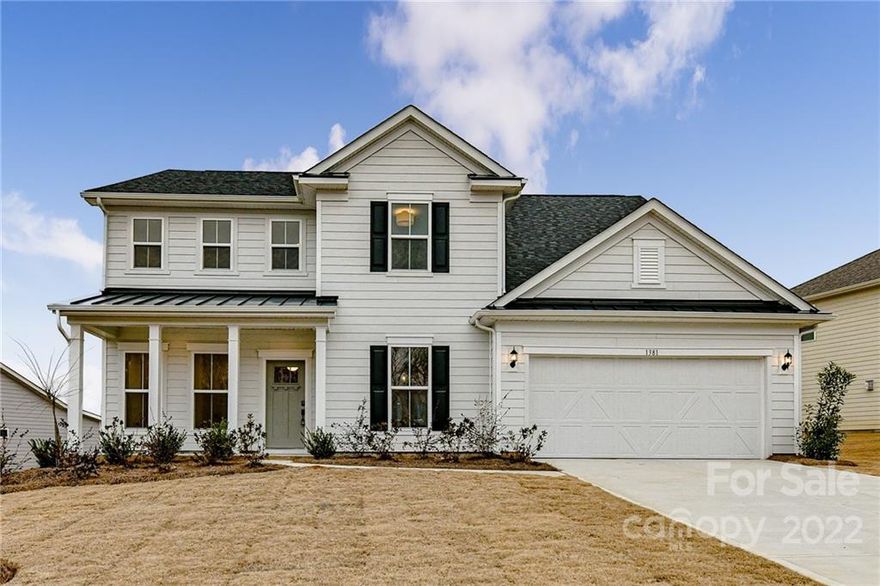 New construction upgraded from ‘builder basic’ to custom. Modern farmhouse in gated community sits on 0.32-acre lot. Open floorplan is anchored by gourmet kitchen with soft-close cabinetry, KitchenAid appliances, undercabinet lighting, & butler’s pantry. Kitchen opens to a sunroom and spacious great room with brick surround gas fireplace. Main level includes dining room with tray ceiling, half bath, office & guest suite. Upstairs, the primary bedroom has 2 walk-in closets and en suite bathroom with a rainfall shower & freestanding tub. Laundry room complete with custom cabinetry, quartz countertops & sink. There are also 3 spacious bedrooms with walk-in closets & 2 full bathrooms. Large loft/bonus room. Since purchasing, sellers have 1) replaced all flooring throughout with hardwoods & carpet by Anderson Tuftex; 2) finished laundry room adding custom cabinetry & sink with quartz counters; 3) installed new lighting; 4) installed new bathroom mirrors; 5) installed new cabinet hardware.