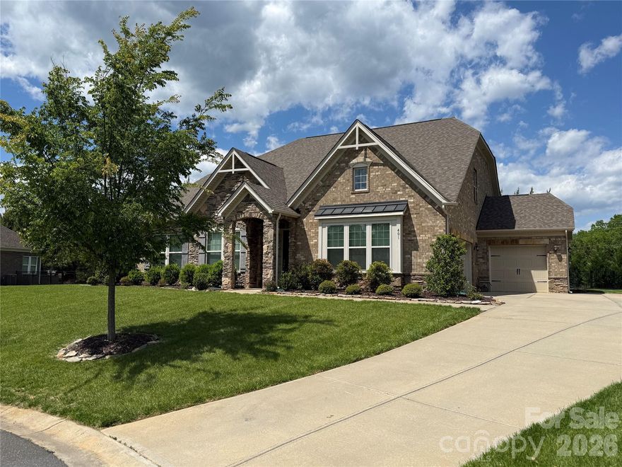 Beautiful brick home in the highly sought-after Weddington school district—priced to sell and offering exceptional value! This spacious and versatile floor plan features 5 bedrooms (or 4 plus a bonus) and 3 full baths, along with a rare 3-car garage with extended driveway that allows for ample parking space.

The open-concept design showcases a stunning family room with a coffered ceiling and a striking stone fireplace with gas logs, flowing seamlessly into the gourmet kitchen. The kitchen is a true centerpiece with a large island and bar seating, stainless steel appliances, wall oven, convection microwave, granite countertops, tile backsplash, and a walk-in pantry—all opening to a bright breakfast area filled with natural light.

The main level offers 3 bedrooms, while the upper level features 2 oversized bedrooms, plus walk-in attic access and abundant storage throughout. Enjoy outdoor living on the screened porch overlooking a fenced backyard or underneath the pergola on the beautiful stone patio—perfect for relaxing or entertaining.

Ideally situated on a quiet cul-de-sac just minutes from shopping, dining, and amenities in Wesley Chapel and Waverly. Home is priced with opportunity in mind—ready for a buyer to add their personal touch with fresh paint and make it their own!