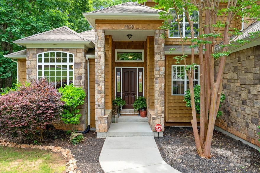 Escape to tranquil Charlotte's Northeast side. What a great location - quick access to I-485 makes getting around so easy. Farmwood North boasts larger homesites with custom homes. Built in 2007, this beauty is nestled on a larger lot with beautiful trees and extra open space. Stunning ceiling treatments w/tall windows, crown moldings & grand open stairway. The home features all wood flooring throughout on both levels. First floor laundry, office with large window & dramatic half bath, open living and dining room. Casual dining is easy in the kitchen w/island, granite counters, tiled splash, pantry closet - open to sunken den w/fireplace and bar. Large wrap deck offers grilling and outdoor living space. Upstairs are three bedrooms and two full tiled baths. Retreat to your spacious spa bath hosting a soaking tub, two vanities & walk-in tiled shower. Conveniences include grocery stores, hospital, shopping nearby. Two new HVAC systems in 2022. Extra storage in garage, attic & crawlspace.
