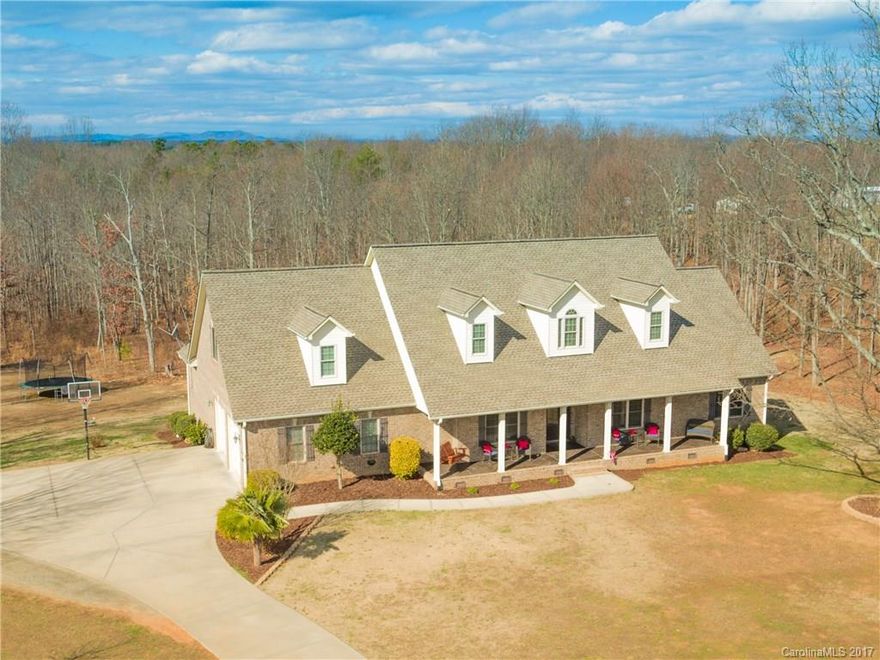 Sitting on 4.2 acres, this private, custom ranch-style home gives kiddo lots of room to roam!  Great room features stone fireplace, warm wood flooring & built-ins.  Arches grace doorways, complementing the 10’ ceilings.  Light and bright kitchen boasts oak cabinets, granite counters, breakfast bar and breakfast nook.  Spacious master bedroom/bath & fun colors compliment the other 3 bedrooms.  Comfortable spacious upstairs bonus room & great views from the front porch and the back terrace.