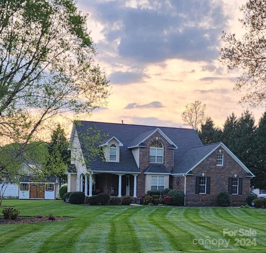 This home features over 2,100 sq. ft. sitting on approx. .62 AC in the desirable Cameron Glen community in western Rowan county? Look no further! This charming 3-bedroom, 2.5-bath home features an open-concept kitchen & breakfast area, perfect for family gatherings & casual dining. The living room boasts a stunning gas log fireplace, adding warmth and elegance to your everyday life. The primary bedroom is a true retreat, featuring an oversized walk-in closet, and a large ensuite bath w/ double vanities, a soaking tub, & a separate shower. Two additional spacious bedrooms offer comfort and versatility for family, guests, or a home office. The home is well maintained, showcasing pride of ownership throughout. Step outside to enjoy the beautifully landscaped lawn, kept lush and green with an efficient irrigation system. The backyard is a haven for outdoor enthusiasts, featuring a delightful pergola, perfect for entertaining friends and family or enjoying a peaceful evening under the stars