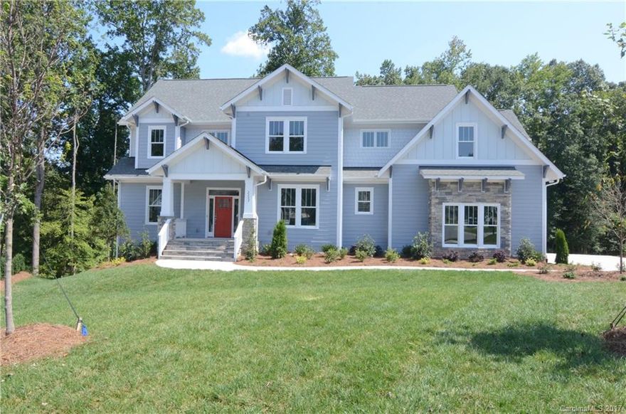 Expansive open plan with room for the ENTIRE family! Master AND guest suite on the main level, Laundry on main and second floor. Oversize island, gas cooking. Beautiful designer selected finishes like upgraded tile, built-ins, light fixtures, screened porches on main and basement levels. Huge master closet. Full unfinished basement. Built by Charlotte 2016 Home Builder of the Year.