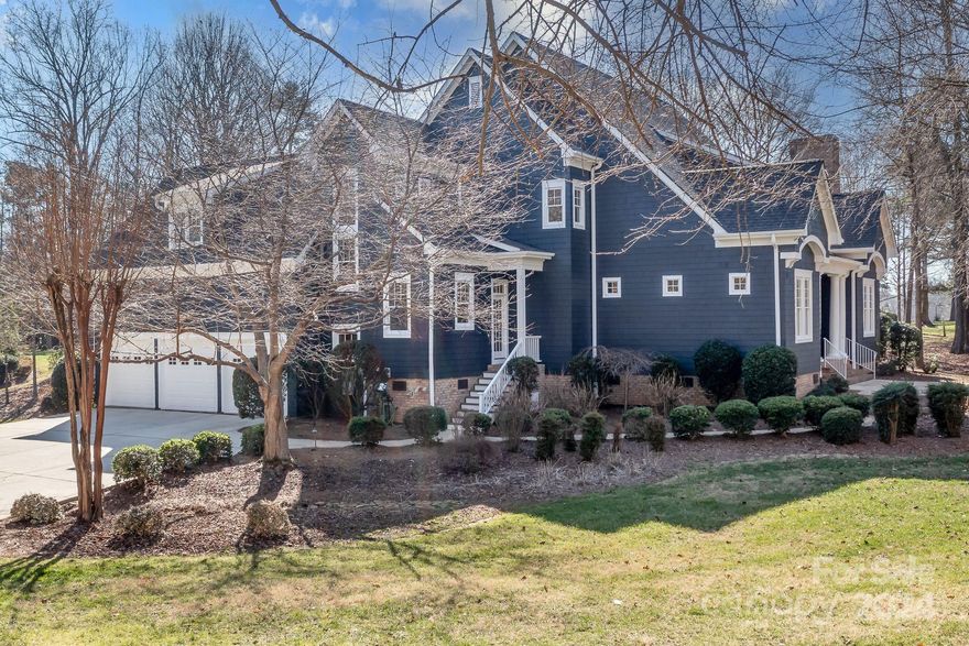 Wonderfully updated home located in The Point. Very well maintained with upgrades to the kitchen and bathrooms. Water views and walking distance to your boat slip and clubhouse. New HydroHoist Boat lift included. (J14.) Unfinished basement for great storage or to finish off a lake level entertainment space. Tons of privacy. Wired for sound, updated HVACs with new roof in 2023 plus fresh paint inside and out.  Perfect flow in the open floor plan for easy living. Built-ins surround gas log fireplace in the light-filled two-story great room. Gracious study on the main level and formal dining room. Walk-in pantry and butler's pantry complete with wet bar.
Home features split bedroom with primary bedroom on Main level. Large 3 Car garage