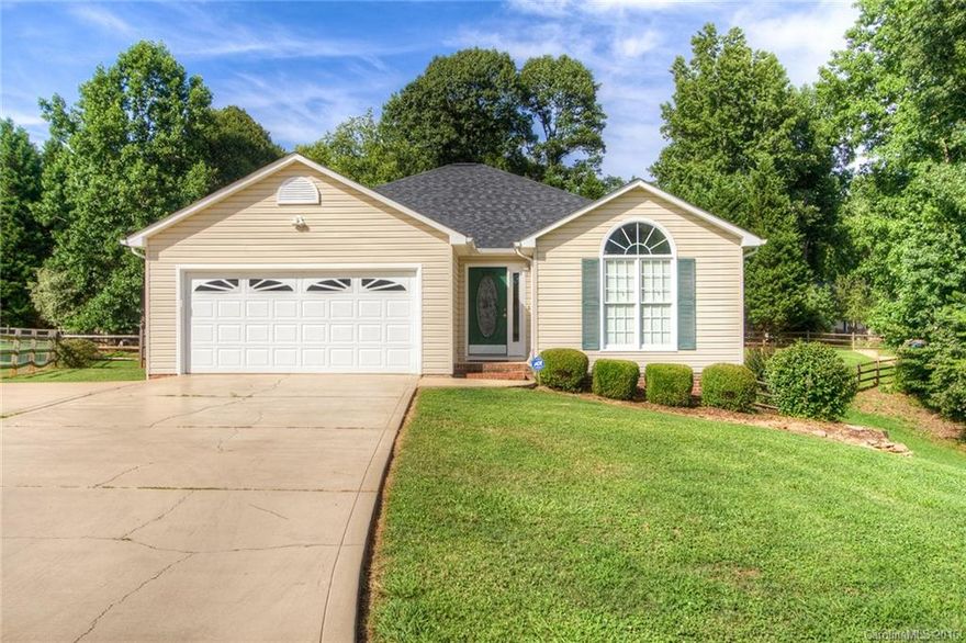 This beautifully updated ranch-style home is just 20 miles from Uptown Charlotte. Galley-style kitchen features stainless steel appliances, granite countertops with breakfast bar, ceramic tile backsplash and tile floor. Owner's suite features an updated bathroom complete with granite countertops, tile flooring, garden tub, separate shower and walk-in closet with upgraded shelving system. Backyard oasis is complete with a hot tub and basketball hoop! There is so much more!