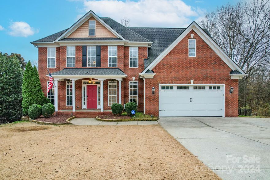 JUST REDUCED $1Ok!! This is THE opportunity to get into the amazing Fort Mill school district and a top, amenity rich neighborhood at a price that can't be beat!  This full brick custom home features an unfinished basement features & open floor plan with a soaring 2-Story foyer, formal living room or office, dining room & updated kitchen with eat-in area!  The first floor also includes a guest room w/en-suite bath in addition to a guest half bath & open & airy screen room that exits directly to your fenced in backyard! 
Upstairs are three bedrooms PLUS a HUGE bonus room in addition to the well appointed primary bedroom & bath w/custom closet & easy access to your second floor laundry.
In the basement you will find over 1300 square feet of space perfect to finish into your own custom area or leave unfinished & have tons of storage!
Outside features a large, level, FENCED-IN backyard offering you space to entertain (or even put in a pool)!
Close to everything & priced to sell!
